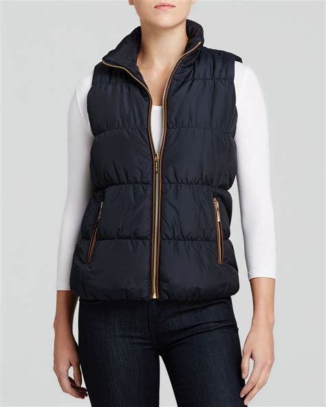 michael kors women's vests|Michael Kors quilted puffer vest.